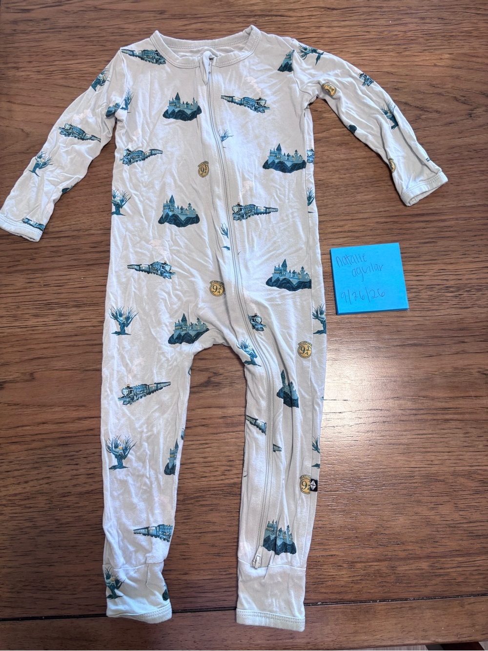 Kyte Baby Harry Potter Journey 3T One-Piece Zipper Sleepwear